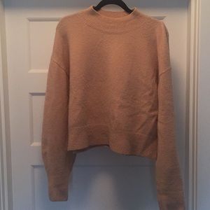 Dark beige mock neck Sweater